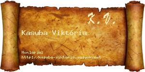 Kasuba Viktória névjegykártya