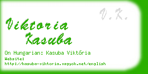 viktoria kasuba business card