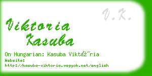 viktoria kasuba business card